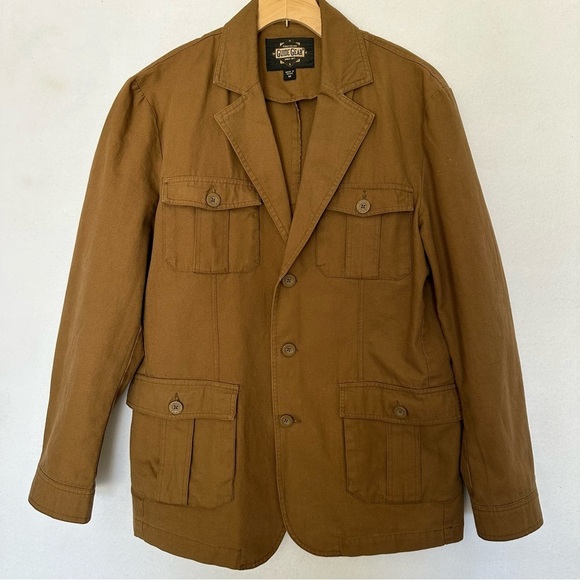 Guide Gear Field Tested Chore Coat Mens Medium Preppy Gorpcore Tan Utility Cargo - Picture 1 of 5